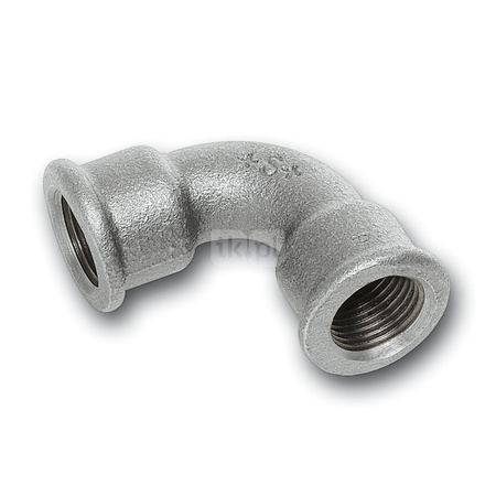 Łuk 90' SANHA 2A# Żeliwo 1/2'' x 1/2'' (GW x GW)