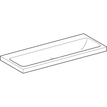 Umywalka iCon Light 120 cm, bez otworu, bez przelewu,