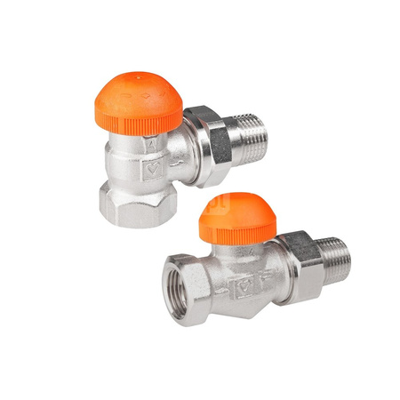 Zawór grzejnikowy termostatyczny Concept By HERZ TS-98-V, kątowy, 1/2", niklowany