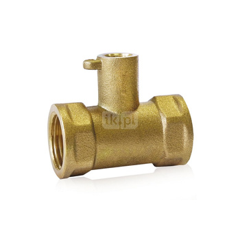 Trójnik do kapilary mosiężny 1/2"xM10