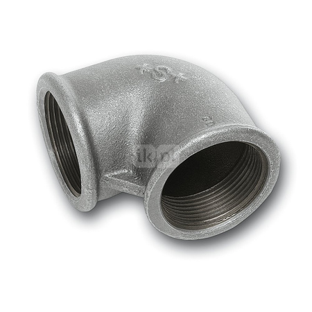 Kolano 90' redukcja SANHA 90# Żeliwo 1/2'' x 3/8'' (GW x GW)