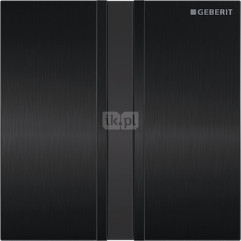 Zawór spłukujący Geberit do pisuaru, zasilanie bateryjne, Typ 50, chrom szczotk., czarny chrom