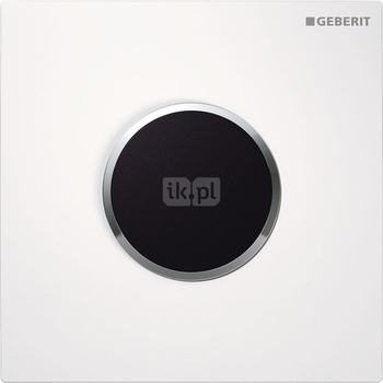 Elektroniczny zawór spłukujący Geberit do pisuaru, zasilanie 230V, Typ 10, biały-chrom bł.