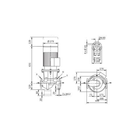 Pompa obiegowa WILO CronoLine-IL typu in-line z silnikiem znormalizowanym 50 Hz 2900obr/min