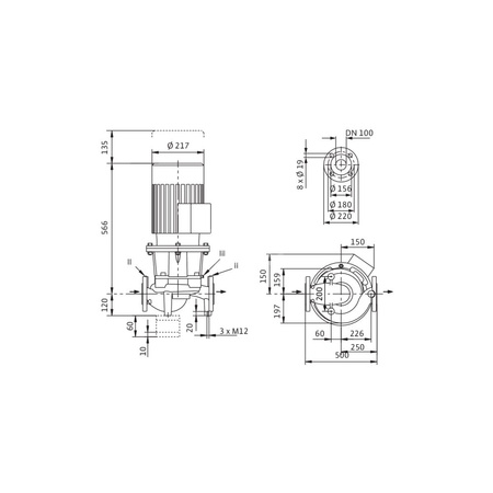 Pojed. standard. pompa dławnicowa CronoLine- IL 100/160-2,2/4-S1