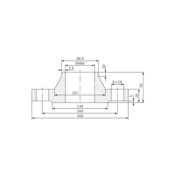 Akcesorium do pomp (zestaw przeciwkołnierzy), WILO - Zestaw przeciwkołnierzy DN 80, PN 10