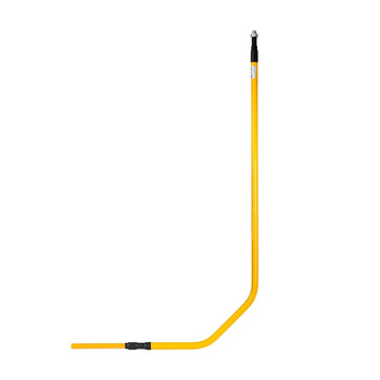 Przyłącze gazu stalowe z rury preizolowanej, PE32 x półśrubunek 3/4"-pod kurek DN15, L=500xH=1800