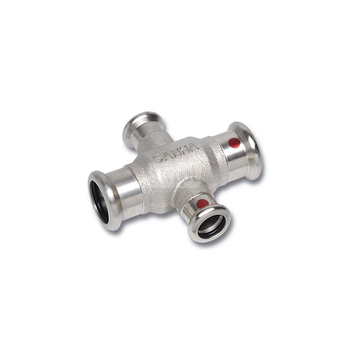 Złącze czwórnik SANHA Therm (22 mm x 22 mm x 15 mm x 15 mm)