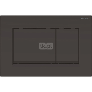 Przycisk uruchamiający Geberit Sigma30, przedni, czarny-czarny mat-czarny