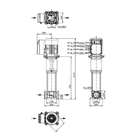 Wysokociśnieniowa pompa do wody w klasie IE4 Wilo-Helix VE 3602-7,5-2/16/V/KS