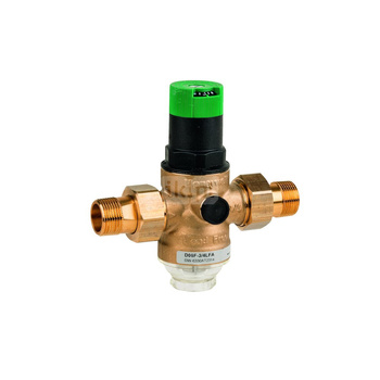 Regulator ciśnienia, ze śrubunkami, 3/4", wersja bezołowiowa