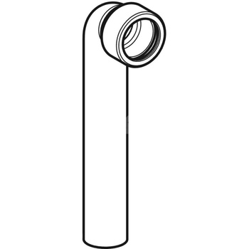 Kolano 90G d40 krótkie z kielichem