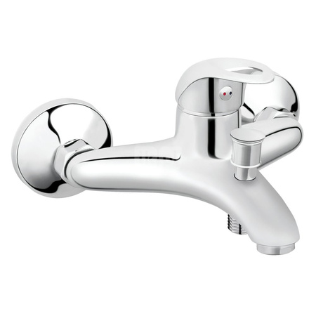 BRAVO bateria wannowa ścienna, chrom