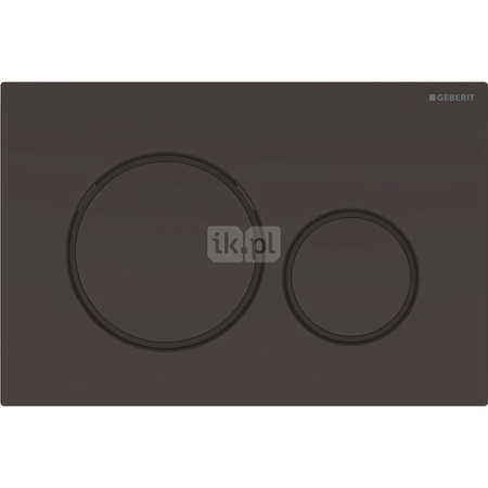 Przycisk uruchamiający Geberit Sigma20, przedni, czarny-czarny mat-czarny