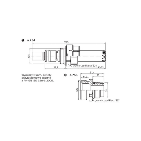 A.754 Przepływomierz TV 1/2" (0-5l/min.)