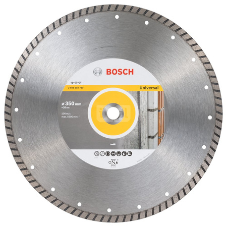 Diamentowa tarcza tnąca Standard for Universal Turbo 350 x 20,00 x 3 x 10 mm