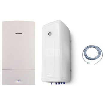 Pakiet - Kocioł gazowy jednofunkcyjny BOSCH TERMOTECHNIKA Cerapur Smart ZSB 24-5C kondensacyjny wiszący 3,0 - 25,3kW + Wymiennik Vulcan 140L wiszący + Czujnik c.w.u.