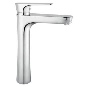 ALGEO SQUARE bateria umywalkowa stojąca nablatowa, chrom