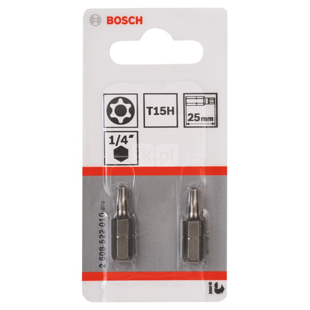 Końcówka wkręcająca T15H Security Torx® Extra Hart T15H, 25 mm