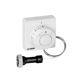 Głowica termostatyczna z pokrętłem do zdalnej regulacji z czujnikiem cieczowym