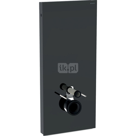 Moduł sanitarny Geberit Monolith do WC wiszącego, H114, lava, boki czarne