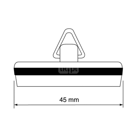 Korek do spustu 45mm CHROM