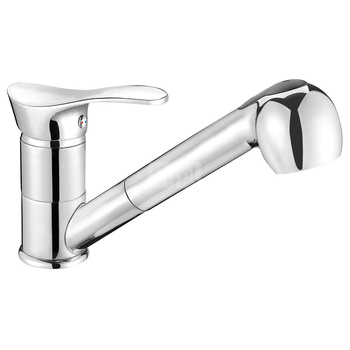 PADWA bateria zlewozmywakowa stojąca z wyciąganym natryskiem, chrom