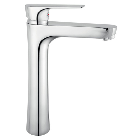 ALGEO SQUARE bateria umywalkowa stojąca nablatowa, chrom