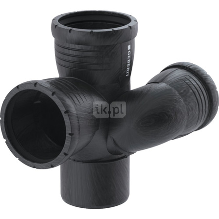 Trójnik studzienkowy Geberit Silent-Pro 87.5° lewy d110