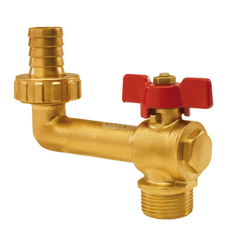 SENA zawór czerpalny pionowy, 1 1/4 GZ x 25, uchwyt motylkowy