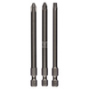 3-częściowy zestaw końcówek wkręcających Extra Hart PH2, PZ2, T25, 89 mm