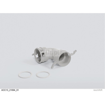 Kolano 90° bez cokołu mocującego, Ø92/75 mm z uszczelkami