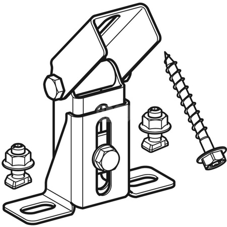Zestaw montażowy do regulowania kąta nachylenia dachu