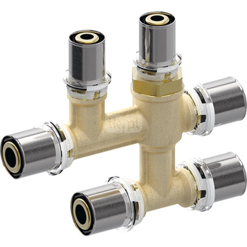 Trójnik krzyżakowy Geberit Volex d16-20-16