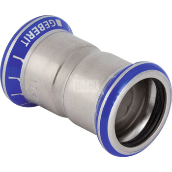 Mufa GEBERIT Mapress Edelstahl Stal nierdzewna x Stal nierdzewna 12mm x 12mm DN 10 x DN 10 (Mufa zaciskowa x Mufa zaciskowa)