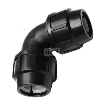 Kolano 90 st. skręcane do rur PE PN16 90 st. 25 mm