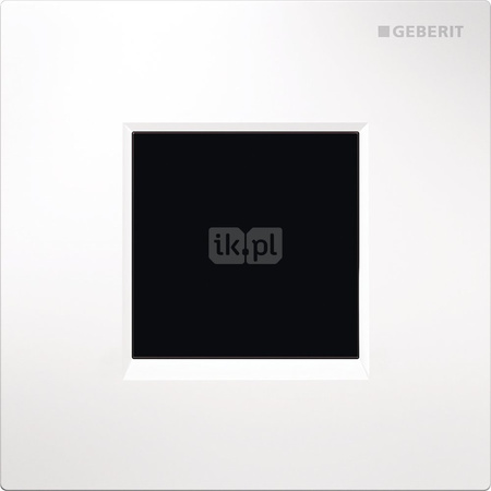 Elektroniczny zawór spłukujący Geberit do pisuaru, zasilanie 230V, Typ 30, biały-chrom bł.