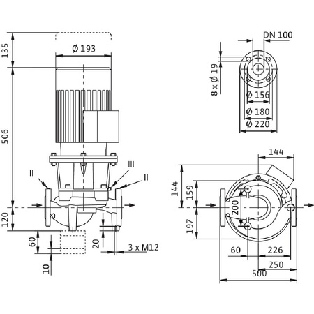Pojed. standard. pompa dławnicowa CronoLine- IL 100/145-1,1/4-S1