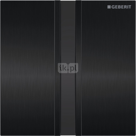 Zawór spłukujący Geberit do pisuarów, zasilanie 230V, Typ 50, chrom szczotk., czarny chrom