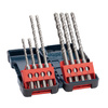 8-częściowy zestaw Wierteł do młotów SDS plus-3, kaseta Tough Box 5 x 110 (1x), 6 x 110 (1x), 6 x 160 (2x) mm, 8 x 160 (2x), 10 