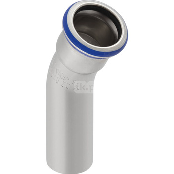 Kolano 30' GEBERIT Mapress Edelstahl jednokielichowe Stal nierdzewna x Stal nierdzewna 42mm x 42mm DN 40 x DN 40 (Końcówka wciskowa x Mufa zaciskowa)