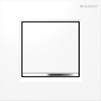 Pneumatyczny zawór spłukujący Geberit do pisuaru, ręczny, Typ 30, biały-chrom bł.-biały