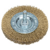 Szczotki tarczowe do wiertarek – drut falisty, mosiądzowany, 75 mm D = 75 mm, szerokość = 8 mm