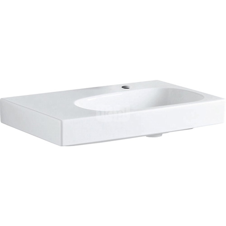 Umywalka Citterio 75 cm, bez przelewu, z półką po lewej stronie, KT