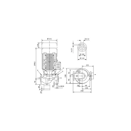 Pompa obiegowa WILO VeroLine-IPL typu in-line z silnikiem znormalizowanym 50 Hz 1450obr/min