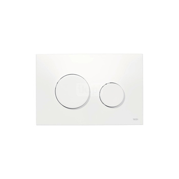 TECEloop - przycisk spłukujący do WC z tworzywa, biały antybakteryjny