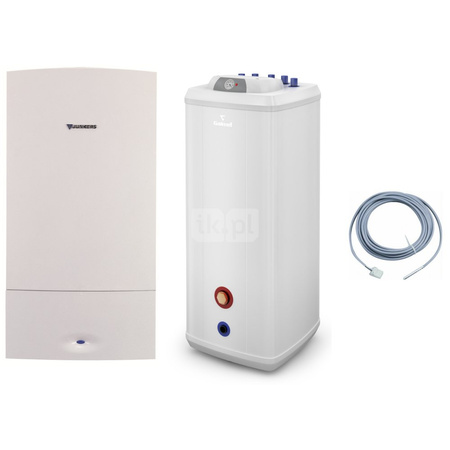 Pakiet - Kocioł gazowy jednofunkcyjny BOSCH TERMOTECHNIKA Cerapur Smart ZSB 24-5C kondensacyjny wiszący 3,0 - 25,3kW + Wymiennik Vulcan 100L stojący + Czujnik c.w.u.