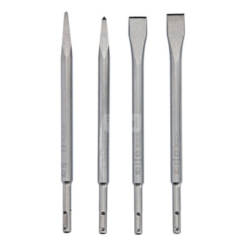 Zestaw dłut SDS plus, 4 szt. 4pcs SDS plus chisel set: 2 pointed chisels 250mm, 2 flat chisels 250mm