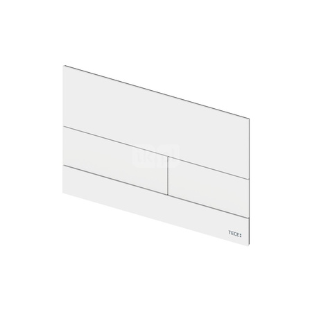 TECEsquare II - przycisk spłukujący z metalu do WC, biały matowy