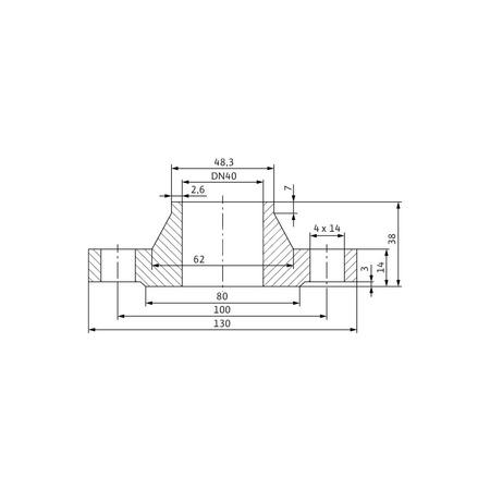 Akcesorium do pomp (zestaw przeciwkołnierzy), WILO - Zestaw przeciwkołnierzy DN 40, PN 6